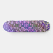 Blume des Lebens - Briefmarke Grunge Muster 3 Skateboard (Horizontal)