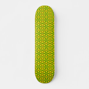 Blume des Lebens - Briefmarke - Muster - BG 3 Skateboard