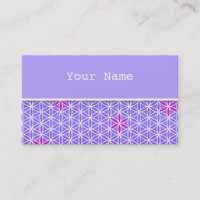 Blume des Lebens - Briefmarke nahtlos - violett