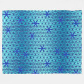 Blume des Lebens - Briefmarke - nahtloses Muster - Fleecedecke (Vorderseite (Horizontal))