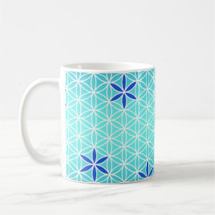 Blume des Lebens - Briefmarke - nahtloses Muster - Kaffeetasse