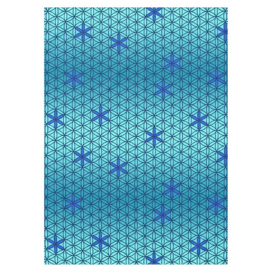 Blume des Lebens - Briefmarke - nahtloses Muster - Tischdecke (Vorderseite)