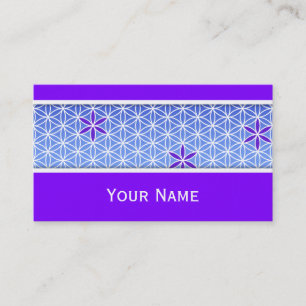 Blume des Lebens - Briefmarke - nahtloses Muster - Visitenkarte