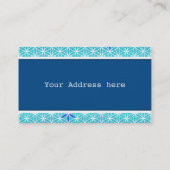 Blume des Lebens - Briefmarke - nahtloses Muster - Visitenkarte (Rückseite)