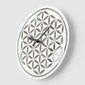 BLUME DES LEBENS - Briefmarke - Silber / Blume des Große Wanduhr (Winkel)