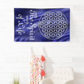 Blume des Lebens - Briefmarke Silber + Ihr Rückgra Banner (Insitu)