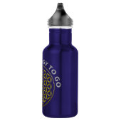 BLUME DES LEBENS - Briefmarke - SPIRITUELLE ENERGI Trinkflasche (Rechts)
