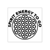 Blume des Lebens - Briefmarke - Spirituosen Gummistempel (Prägung)