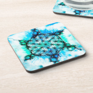 Blume des Lebens - Bunte Wege 3 Getränkeuntersetzer