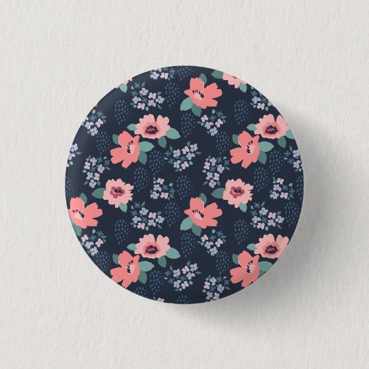 Blume des Lebens Button (Vorderseite)