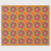 Blume des Lebens - Button III Geschenkpapier (Flach)