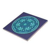 Blume des Lebens - Button Style 01 Fliese (Seite)