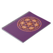 Blume des Lebens - Button Style 02 Notizblock (Linke Seite)