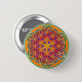 Blume des Lebens - Button Style 03 (Vorne & Hinten)