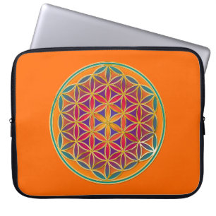 Blume des Lebens - Button Style 03 Laptopschutzhülle