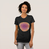 Blume des Lebens - Button Style 04 T-Shirt (Vorne ganz)