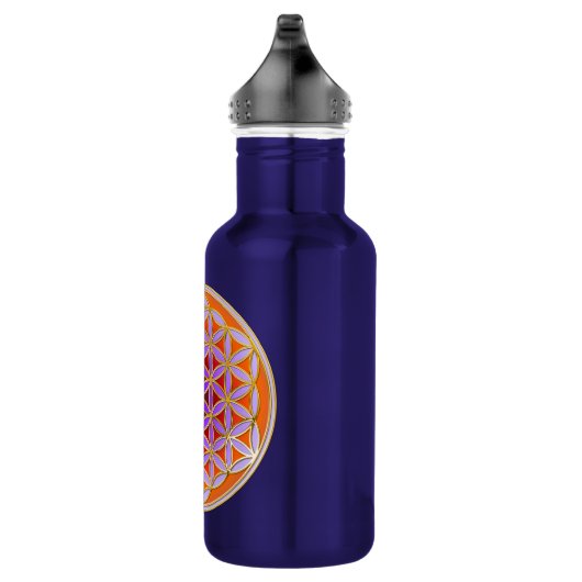 Blume des Lebens - Button Style 04 Trinkflasche (Rechts)