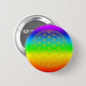 Blume des Lebens chakra 2 Button (Vorne & Hinten)