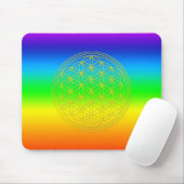 Blume des Lebens chakra 2 Mousepad (Mit Mouse)
