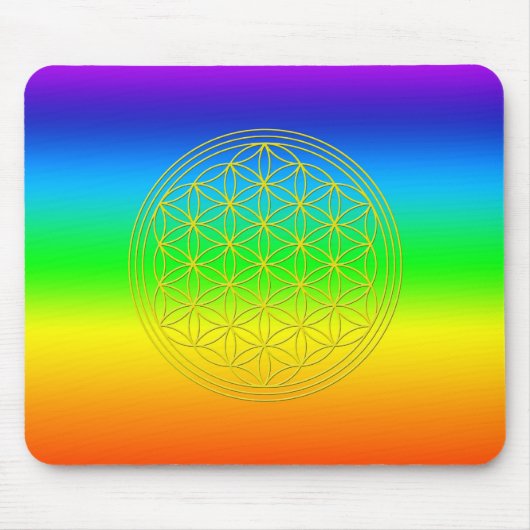 Blume des Lebens chakra 2 Mousepad (Vorne)