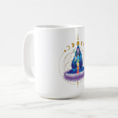 Blume des Lebens chakra goddess v2 klassische Tass Kaffeetasse (Vorderseite Links)