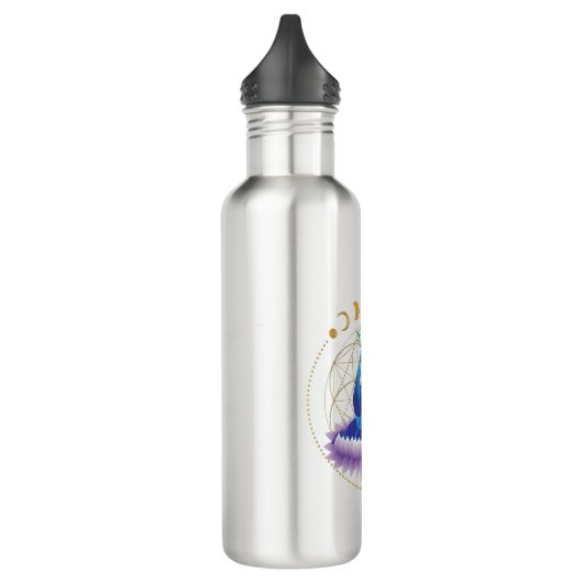 Blume des Lebens, Chakra, Göttin v2 Wasserflasche Edelstahlflasche (Links)