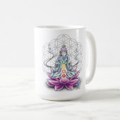 Blume des Lebens, chakra, Göttinklassiker-Tasse Kaffeetasse (VorderseiteRechts)