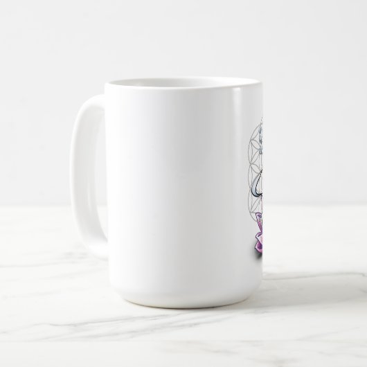 Blume des Lebens, chakra, Göttinklassiker-Tasse Kaffeetasse (Vorderseite Links)