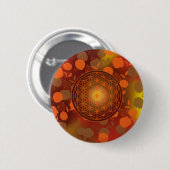 Blume des Lebens, Chakra, Zen, Button (Vorne & Hinten)