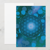 Blume des Lebens, Chakra, Zen, Einladung (Vorne/Hinten)