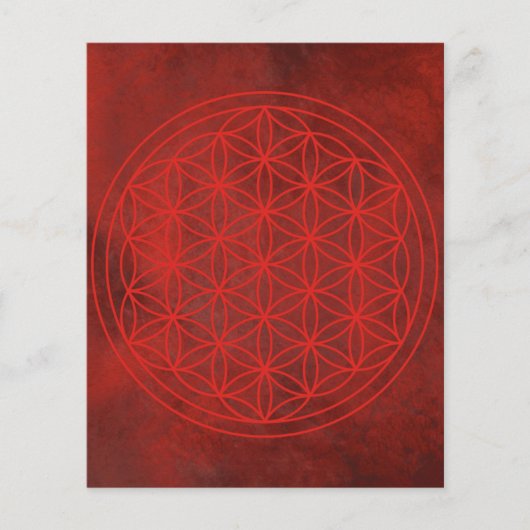 Blume des Lebens, Chakra, Zen, Flyer (Vorne)