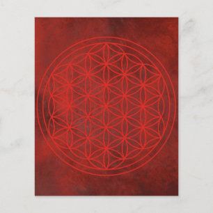 Blume des Lebens, Chakra, Zen, heilige Geometrie, Flyer