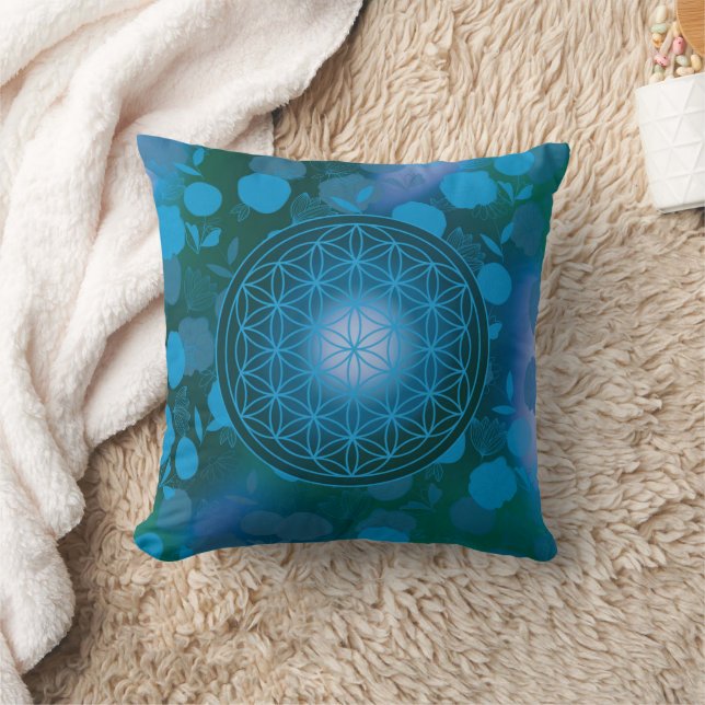 Blume des Lebens, Chakra, Zen, Kissen (Decke)