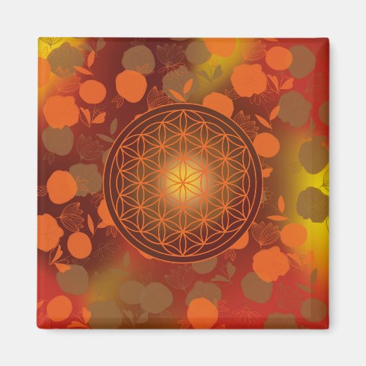 Blume des Lebens, Chakra, Zen, Magnet (Vorne)