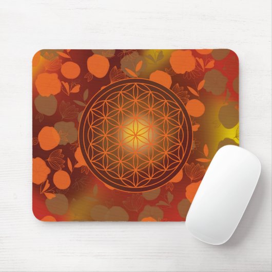 Blume des Lebens, Chakra, Zen, Mousepad (Mit Mouse)
