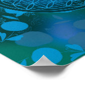Blume des Lebens, Chakra, Zen, Poster (Ecke)