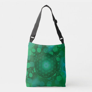 Blume des Lebens, Chakra, Zen, sakraler geometrisc Tragetaschen Mit Langen Trägern