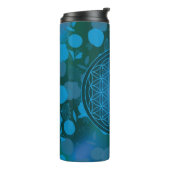 Blume des Lebens, Chakra, Zen, Thermosbecher (Nach links gedreht)