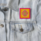 BLUME DES LEBENS - Chakras Yantra Button (Beispiel)