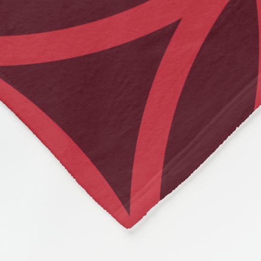 Blume des Lebens - Decke - rot & bordeauxrot (Ecke)