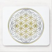 BLUME DES LEBENS/des Blume DES Lebens - zweifarbig Mousepad (Vorne)
