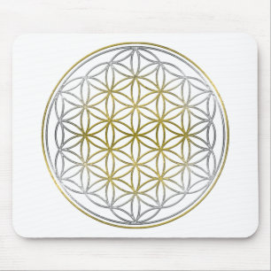 BLUME DES LEBENS/des Blume DES Lebens - zweifarbig Mousepad