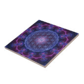 BLUME des Lebens/des Lebens des Lebens Mandala II Fliese (Seite)