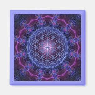 BLUME des Lebens/des Lebens des Lebens Mandala II Magnet
