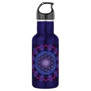 BLUME des Lebens/des Lebens des Lebens Mandala II Trinkflasche