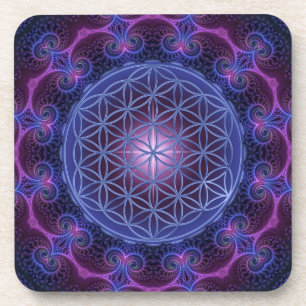 BLUME des Lebens/des Lebens des Lebens Mandala II Untersetzer
