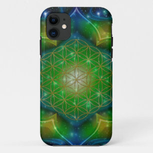 BLUME des Lebens/des Lebens des Lebens Mandala / P iPhone 11 Hülle