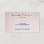 Blume des Lebens - Energieheilung - Reiki Visitenkarte (Rückseite)