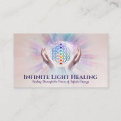 Blume des Lebens - Energieheilung - Reiki Visitenkarte (Vorderseite)