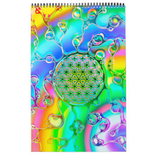 Blume des Lebens - farbenfroh 1 Kalender